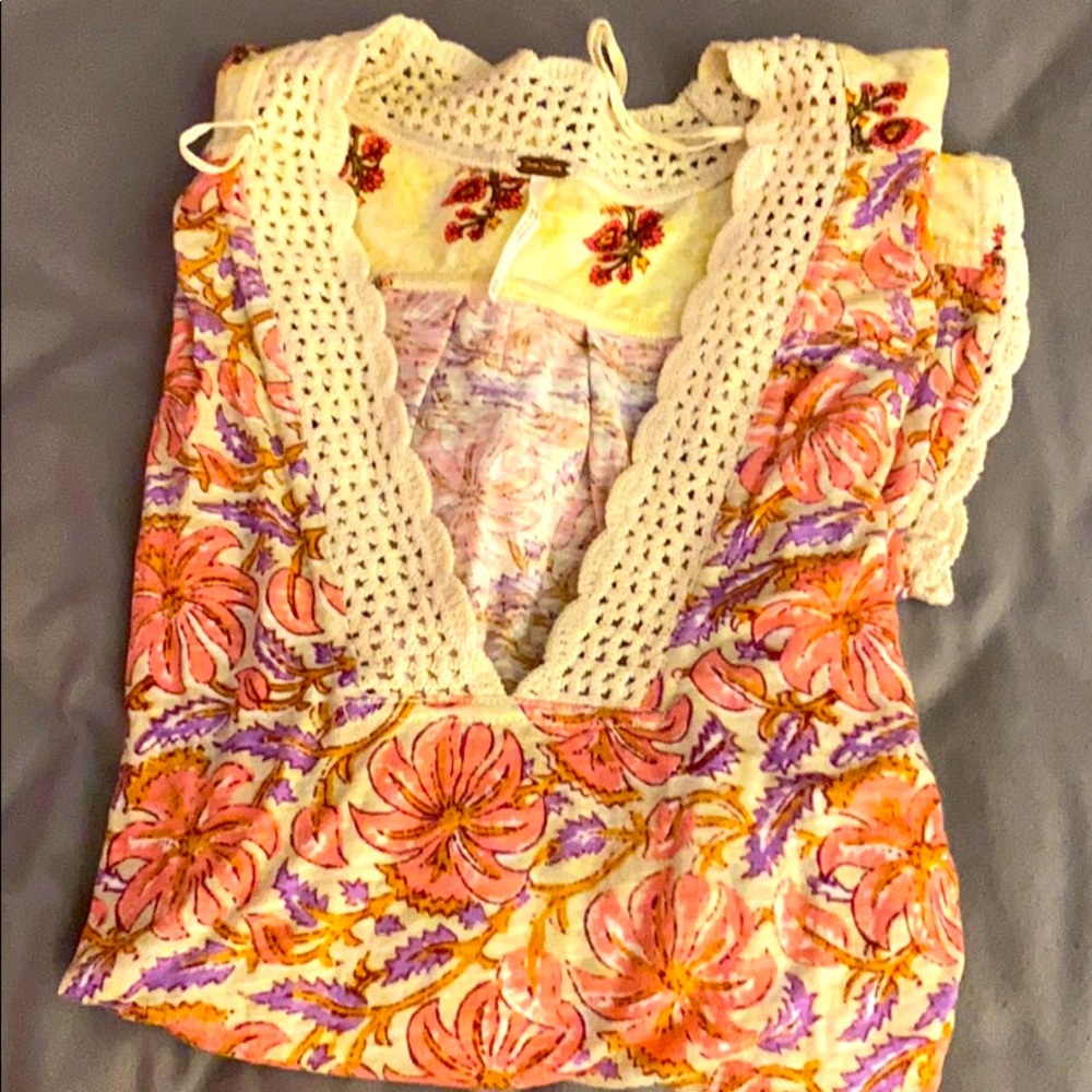 Free people floral tee